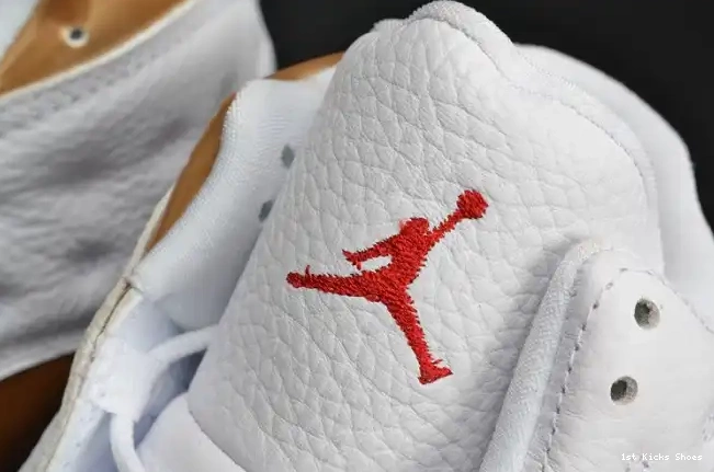 1st Kicks Shoes 13 AIR JORDAN RETRO 414571-135 white 